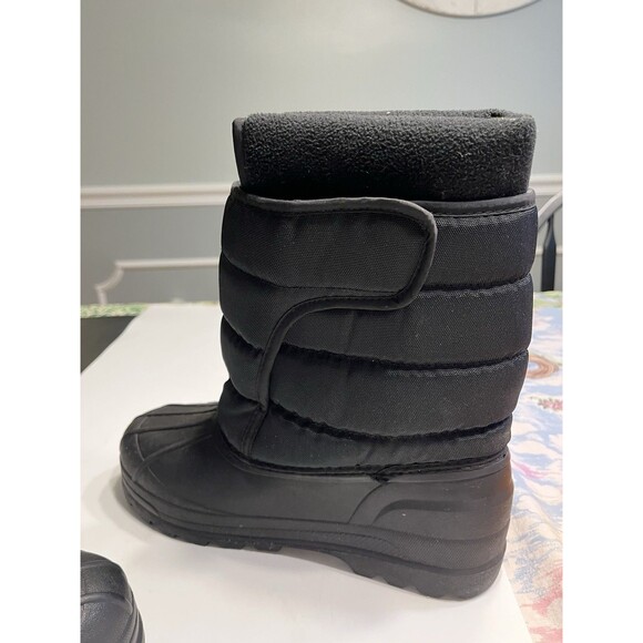 Ralph Lauren Polo Large Red Pony Logo Black Insulated Boots Men’s US Sz 7 EUR 40